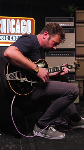 1955 Black Gibson Les Paul Custom #vintageguitar #gibson #shorts