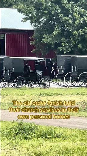 My sister Esther and her husband have Church services on their Amish farm this morning ￼