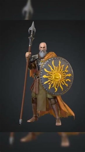 Sun Cleric Miniature STL – 28mm RPG Model