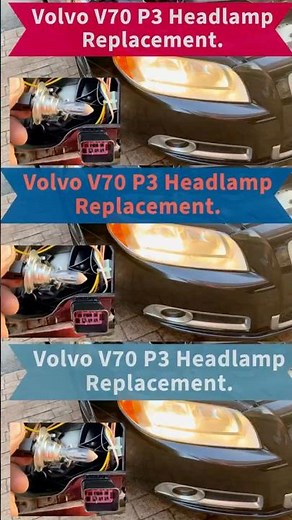 Volvo V70 P3 Headlamp Bulb Replacement. #volvov70headlight #volvov70 #volvo #volvov70headlight