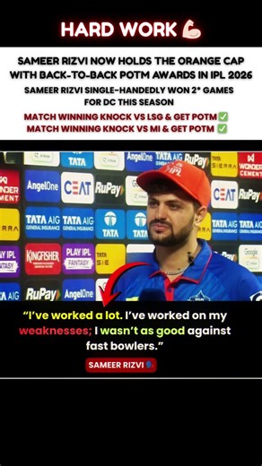 Sameer Rizvi Destroy the Best Bowling attack of IPL 2026 🥵🔥