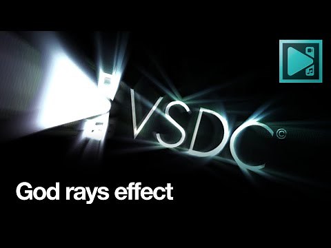 How to make God rays effect in VSDC Video Editor Pro