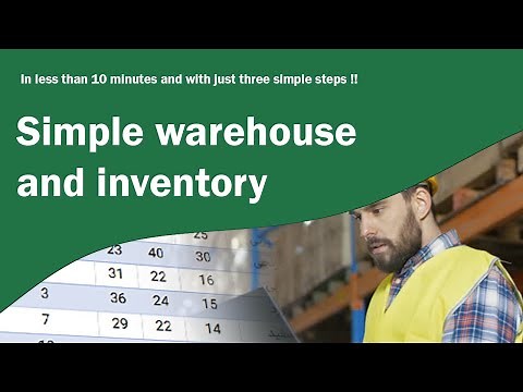 simple inventory and warehouse management in excel