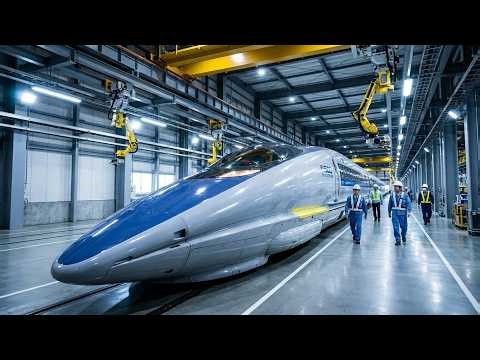 Inside Japan’s 300 km/h Shinkansen 500 Series Factory | Full Manufacturing Process