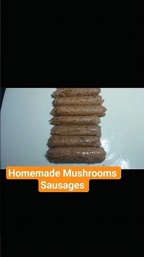 Homemade Mushroom Sausages 🌱 Easy Veg Sausage Recipe No Meat