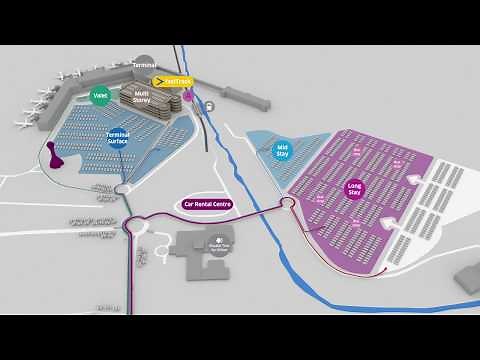 Edinburgh Airport 3D Car Park Location Map