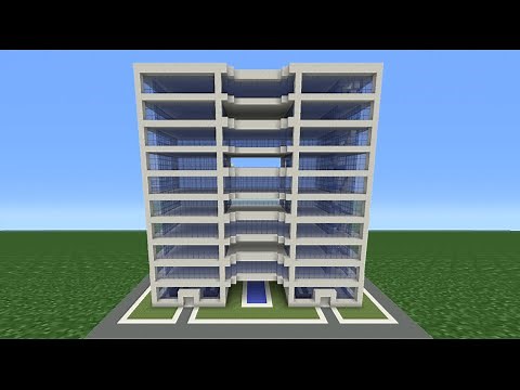 Minecraft Tutorial: How To Make A Modern Hotel - 4