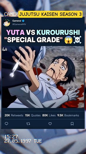 YUTA vs KUROURUSHI "Special Grade" 😱☠️ | #jujutsukaisen #edit #jjk #amv #anime