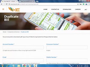Check K Electric Bill Online or K-electric Duplicate Bill - Print, View and Download. - PakistanCustoms.net - Help You to be an Entrepreneur