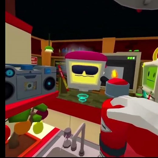 job simulator VR - I almost burn the place down