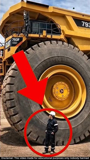 This Truck Tire Is Bigger Than a Human!😱 Mining Truck Tire Replacement😱 #shorts #engineering #fac...