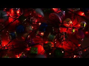 Christmas Tree Lights Blinking | 4K Relaxing Screensaver