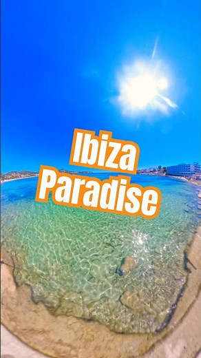 Ibiza = Crystal clear water + dream beaches 🌊