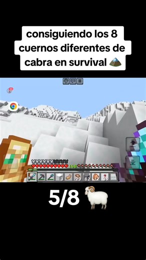 Consiguiendo los 8 cuernos de cabra en Minecraft