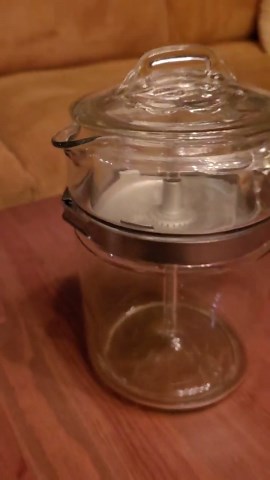 Vintage Pyrex Flameware Glass Coffee Percolator - 9 cups