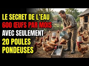 Le secret de l'eau comment j'ai obtenu 600 œufs par mois avec seulement 20 poules pondeuse