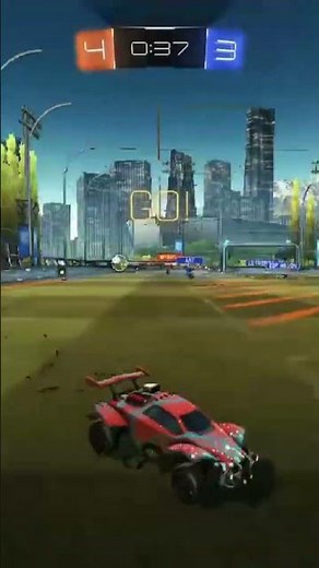 I used Evample's camera settings for the first time and scored this.. #rocketleague #rl #shorts