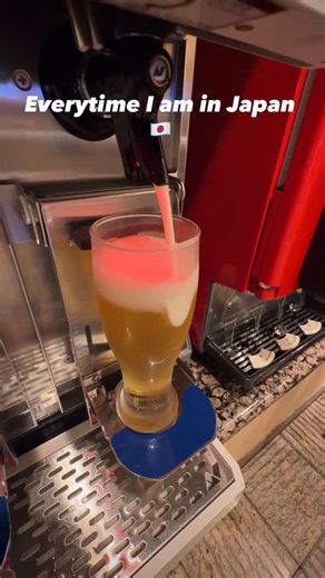 Danny Winget on Instagram: "Let’s do it again! Everytime I am in Japan I have to use the automatic beer dispenser. Asahi is one of my favorites and Japan has these everywhere including the lounges in HND and NRT. What do you think? Japan living in the future or you rather have someone pour it for you? #tech #japan #travel"