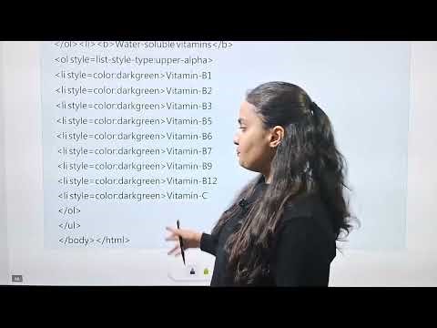 Computer Class 7 Chapter 6 Using Lists And Tables In HTML 5