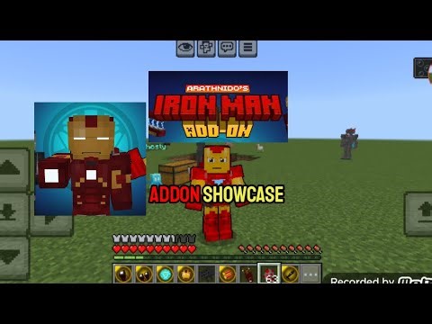 Becoming Iron Man In Minecraft (Addon Showcase) #minecraft #games #addon #marvel
