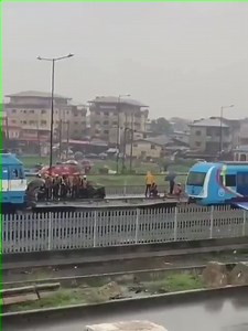 26K views · 457 reactions | : Coaches for the Blue Rail line spotted today in Lagos | Nigeria Info 99.3 | Facebook