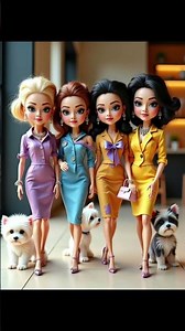 Vintage Fashion Dolls Come Alive in Ultra-Real 3D | Elegant Walk with Maltese Pups