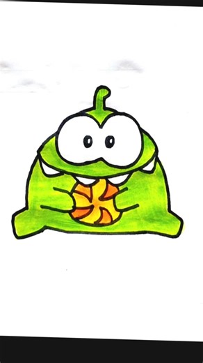 💚🍭Cute and Easy Om Nom Drawing🍭💚