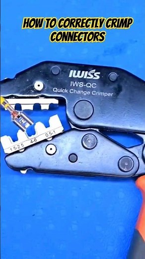 How To Correctly Crimp Connectors #automobile #tools #diy #crimp #crimpingtool