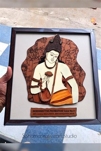 Bodhisattva Padmapani | Ajanta Caves 1 Heritage‪@sohamcreativeart_studio‬