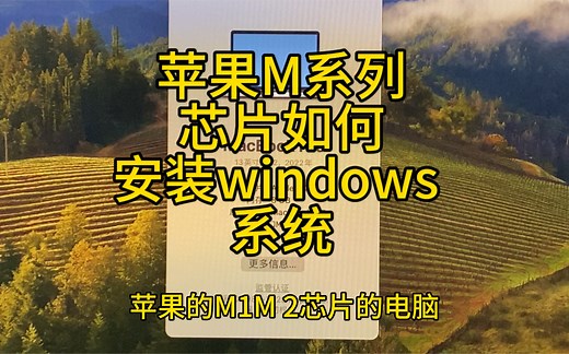 苹果电脑安装windows系统，苹果M1M2芯片的电脑如何安装虚拟机，苹果电脑安装虚拟机教程。