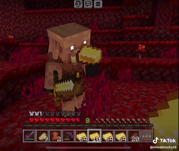 Piglin Trade in Minecraft Survival Gameplay