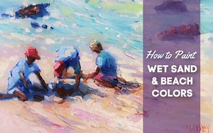 How to Paint Stunning Wet Sand and Beach Colors