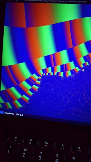 Hybrid Mandelbrot–Julia fractal iteration with continuous parameter drift Perturbation theory for deep-zoom fractals (reference orbit pixel perturbations) Phase-based spectral color synthesis (harmonic oscillation, not fixed palettes) Domain warping and temporal distortion tied to zoom depth and input What it does: A real-time WebGL fractal instrument that lets you play an evolving mathematical space: you zoom infinitely deep, trigger smooth dimensional shifts, and modulate color, motion, and st
