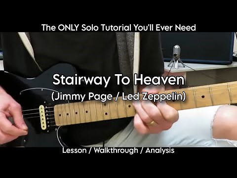 Stairway To Heaven. The PERFECT Intermediate Guitar Solo. Walkthrough Analysis Tutorial.