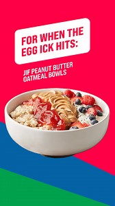 Here are some new Jif peanut butter hyper-fixation breakfast combos, for when the egg ick hits. | Jif