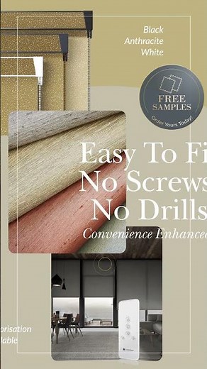 No Drill Roller Blinds from Blinds Direct