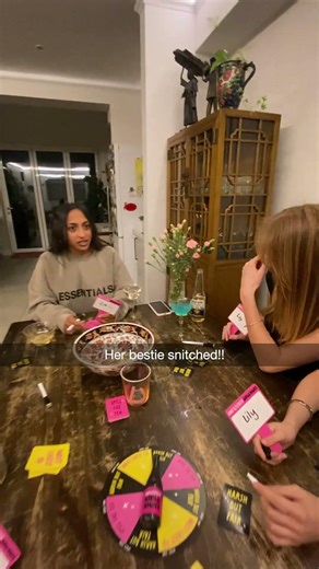 Wait is she for real?? #girlsnight #partygame