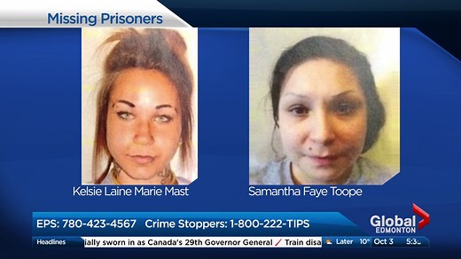 2 Women escape Edmonton Prison