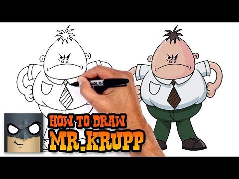 How to Draw Mr.Krupp | Captain Underpants