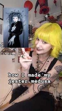 how I made my jester medusa! 🤡🐍 #crochet #craft #mothersday #knitting