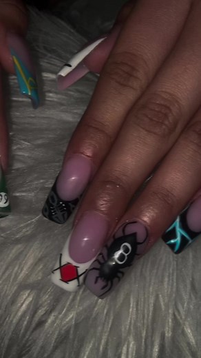 Hunterxhunter nails #hunterxhunter #nails #nailtech #fyp #fypシ #shizuku #kurapika #gon #killua
