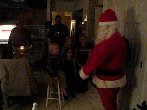 Santa Visits for Christmas Eve 2008