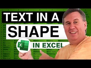 Excel - How to Add Text to Shapes in Excel | Customize Font and Alignment - Episode 369