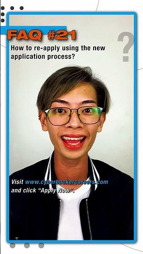 FAQ#21: How to re apply using the new application process? #cyberbacker