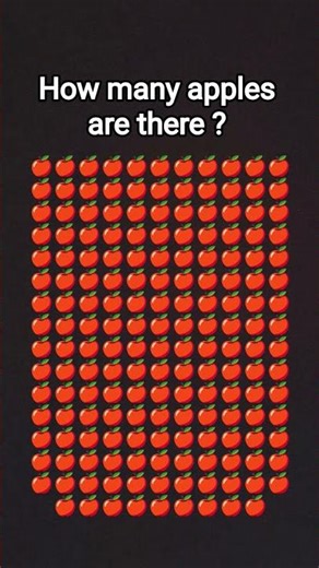 how many apples count and write comment box