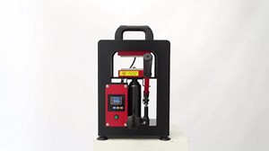 5 Ton Hydraulic Heat Press Machine, 110V 900W Dual Plates Heating Presser, 2.4"X4.7" Heat Press Plates Digital Display for PU Pressing, Oil Extraction, Printed Textiles