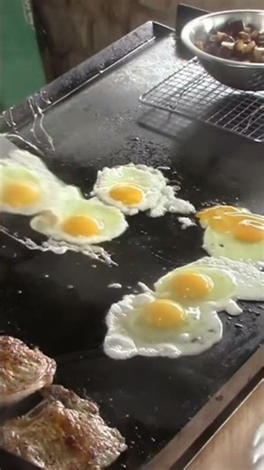 Over Easy Eggs On The Blackstone Griddle #egg #overeasy #breakfast