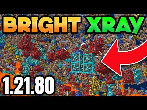 How to Get/Use BRIGHT X-RAY on Minecraft Bedrock 1.21.80 (EASY) XRAY Texture Pack