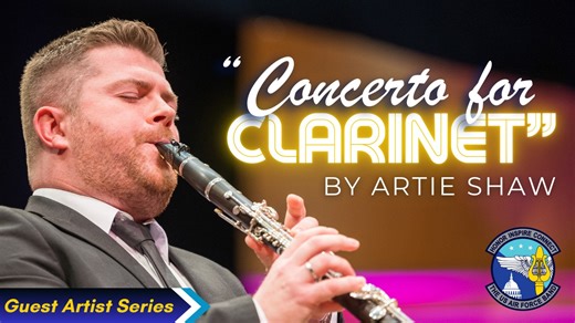 WORLD CLARINET DAY | Happy world Clarinet day! To celebrate, we are featuring The United States Air Force Concert Band and clarinet soloist Julian Bliss performing Artie Shaw’s "Concerto for Clarinet." The piece blends classical concerto form with 12-bar blues and was featured in the 1940 film "Second Chorus." The first movement opens with a rapid ensemble introduction, followed by Shaw’s rubato entrance and a bluesy ensemble build-up. The second movement features a boogie-woogie piano solo, Sha