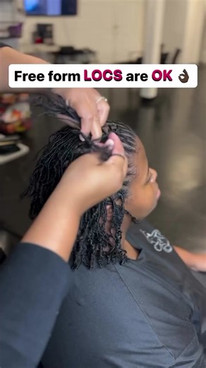 These are the best free form LOCS I’ve ever seen! I am in love! What’s stopping you from starting your loc journey? How long do you think she’s been on her loc journey? #locs #freeform #womenwithlocs #locstyles #loccare #loceducation